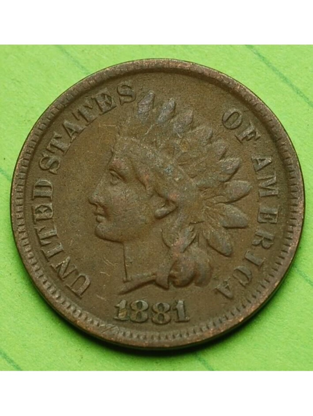 W541 1881 Indian Head Cent Penny 1c - Check Out Our Store old coin money collect